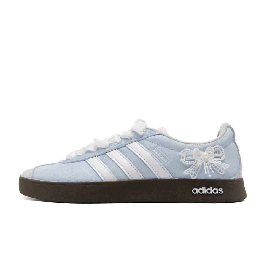 Adidas Adidas Vl Court Classic Abrasion Resistant Abrasion Resistant Low top German Army Trainers Unisex Blue White