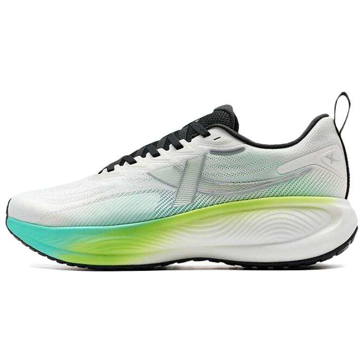 XTEP Chasing Clouds 2 Cushioning Rebound Low top Training Running Shoes Men's White Green Yellow