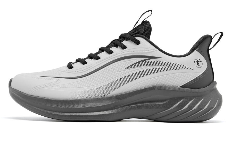 QIAODAN Enjoy The Rain Low top Q LITESPEED Technology Casual Training Running Shoes Men's Cloud Mist Shark Gray