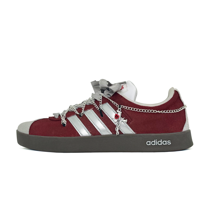 Adidas Adidas VL COURT 2.0 PD Created, Ancora Red Slip Resistant Abrasion Resistant Slip Resistant Abrasion Resistant Low top