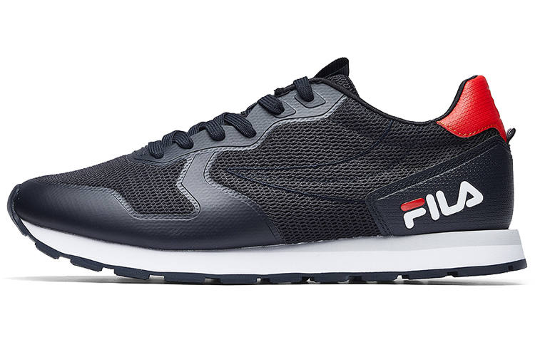 FILA Fht 83 Vintage Fabric Low top Running Shoes Women's Black White