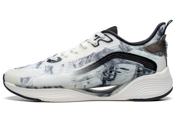 XTEP Qing Feng 5.0 Comfortable Mesh Cushioning Slip Resistant Abrasion Resistant Low top X FLOW Sprint Running Shoes
