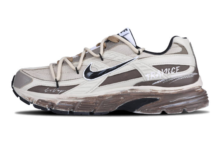 Nike Nike Initiator Mesh Abrasion Resistant Abrasion Resistant Low top Running Shoes Men's Khaki Gray