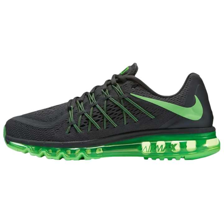Nike Nike Air Max 2015 Abrasion Resistant Low top Running Shoes Men's Black