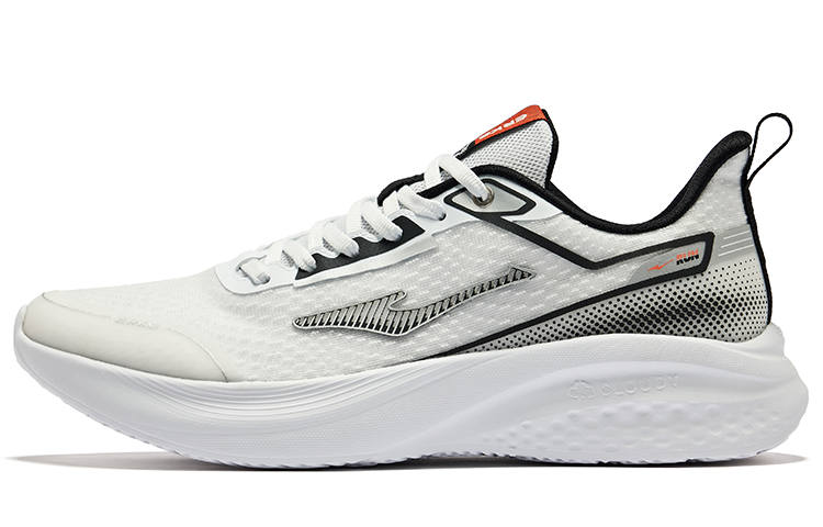 Erke Cushioning, Wear Resistant Low top Casual Running Shoes Men's White