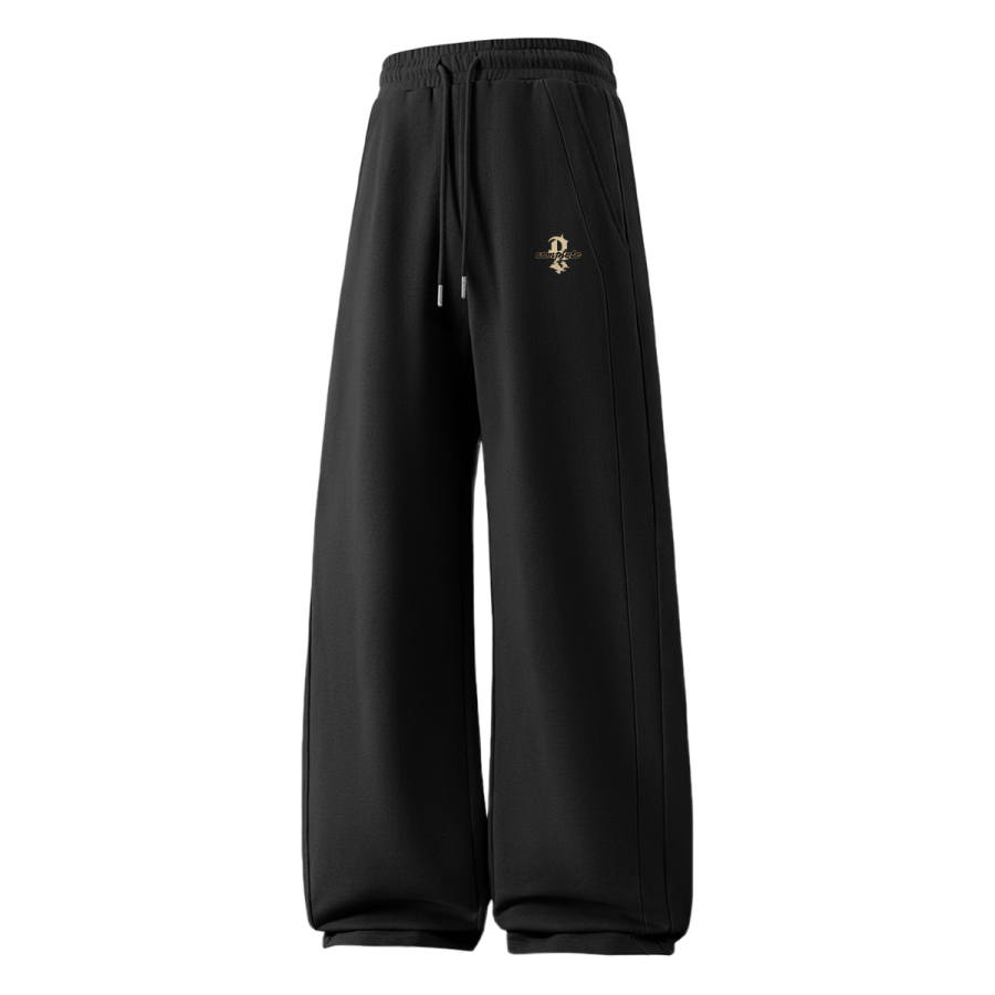 MINISO Casual Pants Unisex Thickened And Fleece Lined Wide Leg Pants