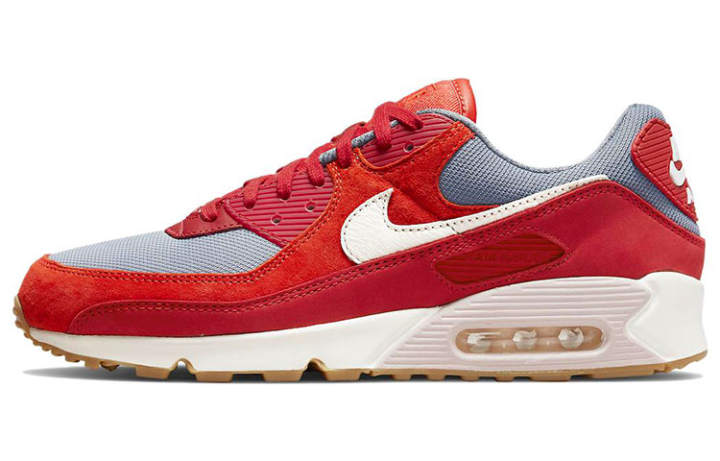 Nike Nike Air Max 90 Premium Gym Red Smoke Grey Gum