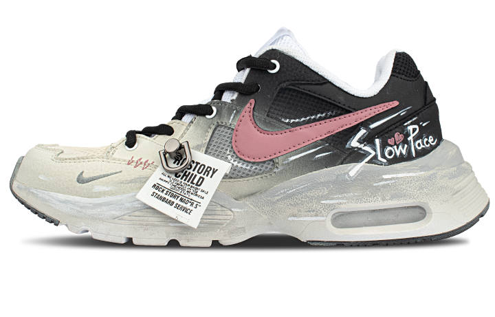 Nike Nike Air Max Fusion Fabric Low top Casual Running Shoes Unisex Peach