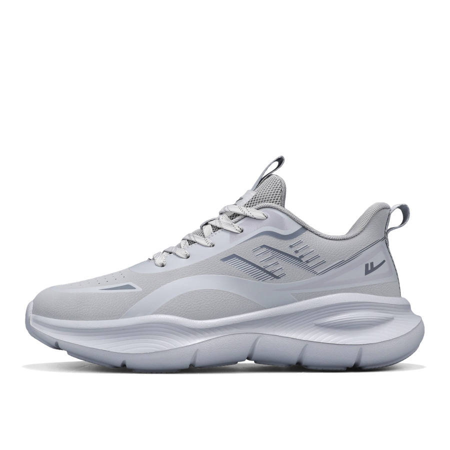WARRIOR Cushioning Abrasion Resistant Rebound Low top Sprint City Commuting Running Shoes Men's Gray
