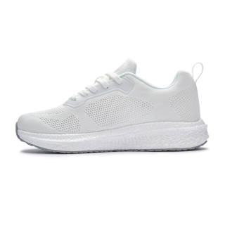 FINEPLAN Slip Resistant Abrasion Resistant Low top Running Shoes Unisex White