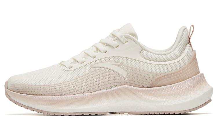 Anta Martian Foam Textile, TPU Abrasion Resistant Breathable Low top Running Shoes Women's White Gray