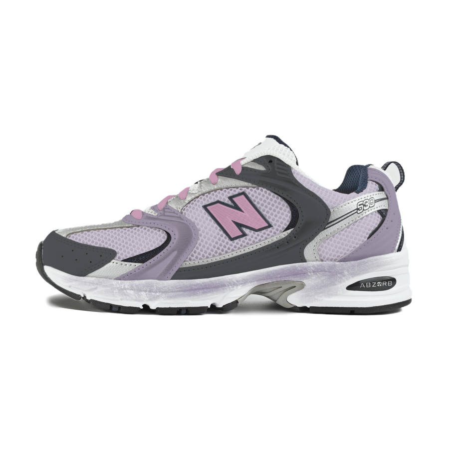 New Balance New Balance NB 530 Mesh, Textile, Artificial Leather Abrasion Resistant Low top Running Shoes Unisex Gray Purple