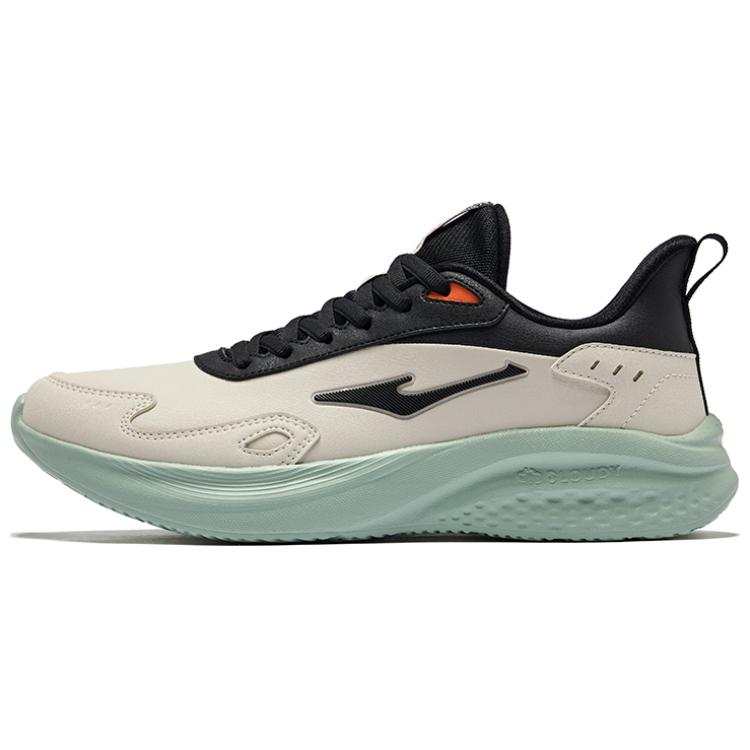 Erke Treat Yourself Cushioning Slip Resistant Abrasion Resistant Low top Running Shoes Men's Pumice Gray Jet Black