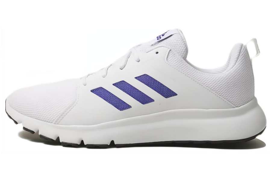 Adidas Adidas Apexo Abrasion Resistant Breathable Low top Running Shoes Men's White Blue