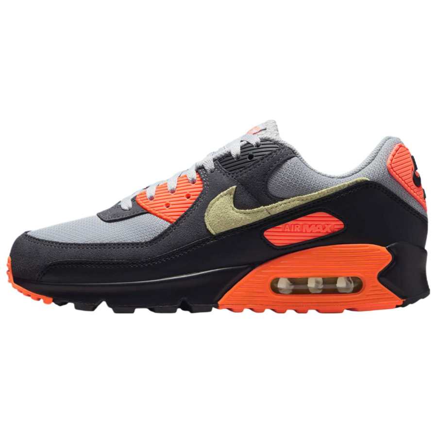 Nike Nike Air Max 90 Breathable Low top Running Shoes Unisex Black Gray