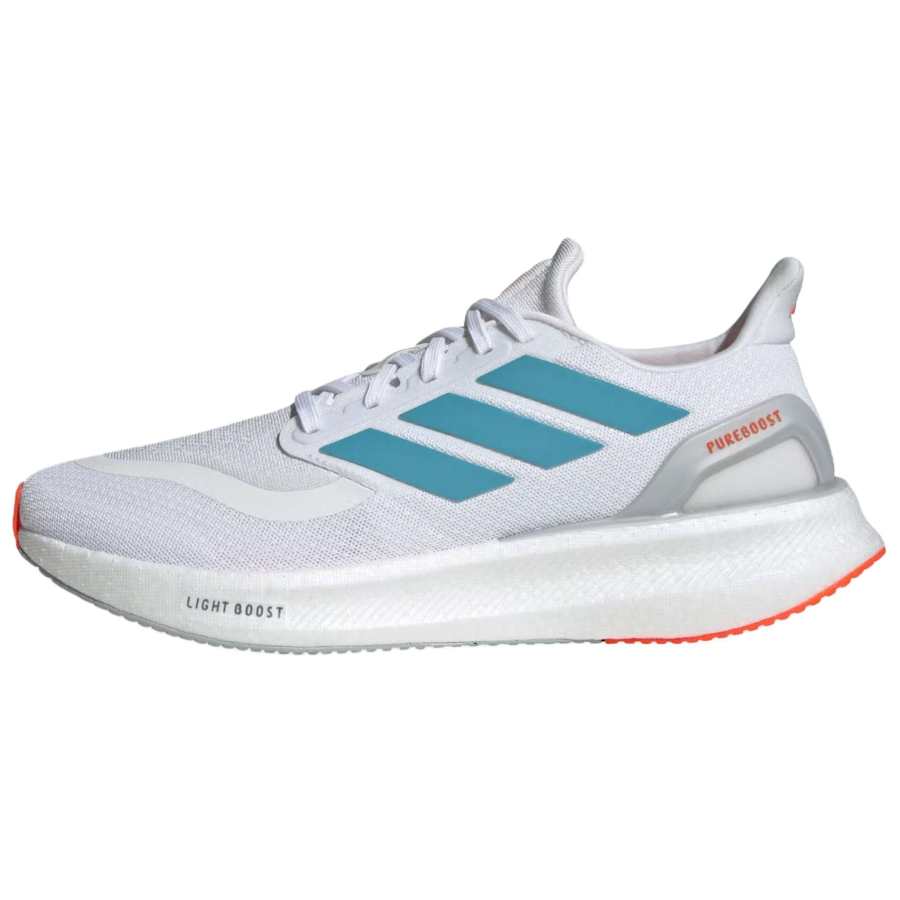 Adidas Adidas PUREBOOST 5 Slip Resistant Abrasion Resistant Low top Running Shoes Men's White Blue