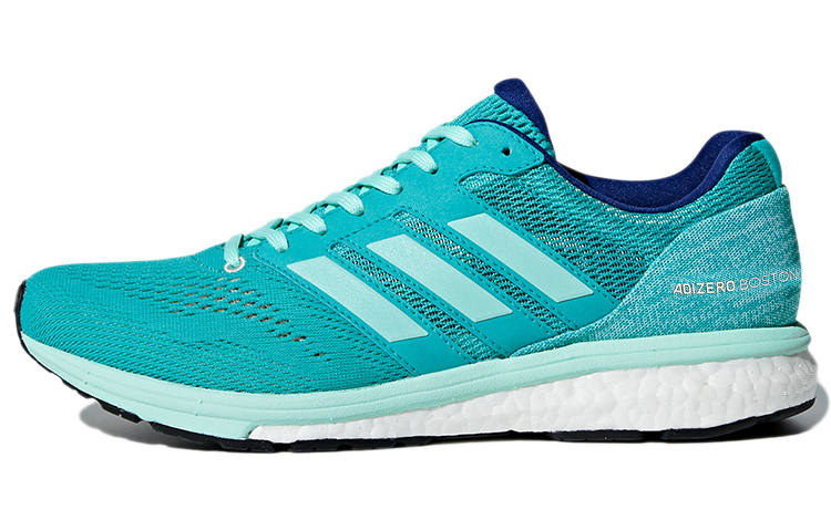 Adidas Adidas Adizero Boston 7 Comfortable Fabric Slip Resistant Low top Running Shoes Women's Mint Green