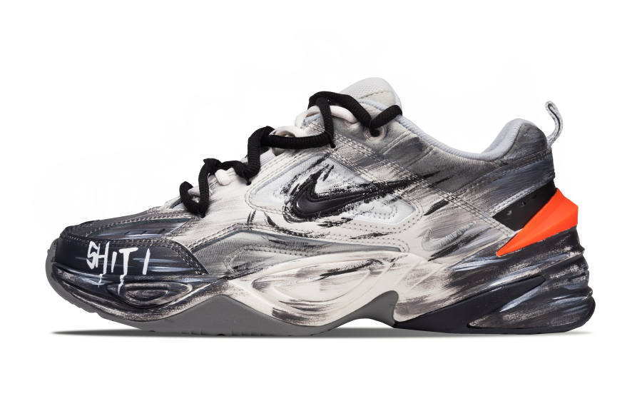 Nike Nike M2K Tekno Orange Shadow Ink Dyed Cushioning Abrasion Resistant Height Increasing Low top Chunky Sneakers Women's