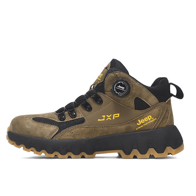 Jeep Trendy Mid top Outdoor Shoes Men's Khaki