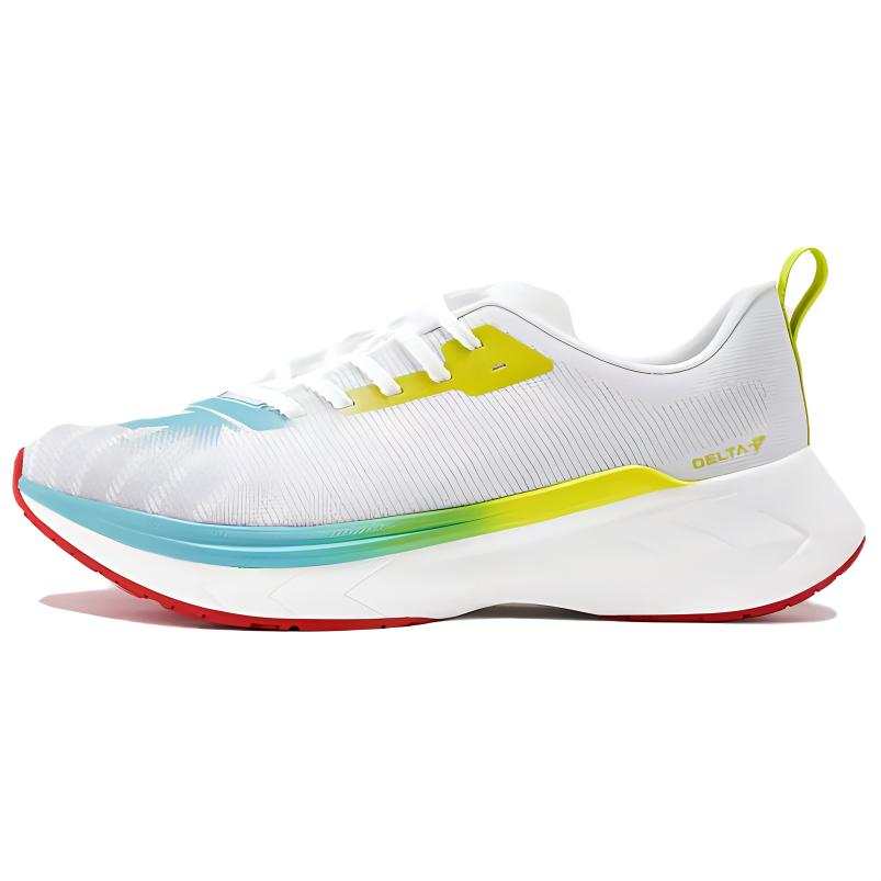 DESCENTE DELTA Comfortable And Breathable Cushioning Slip Resistant Low top Running Shoes Men's White Blue