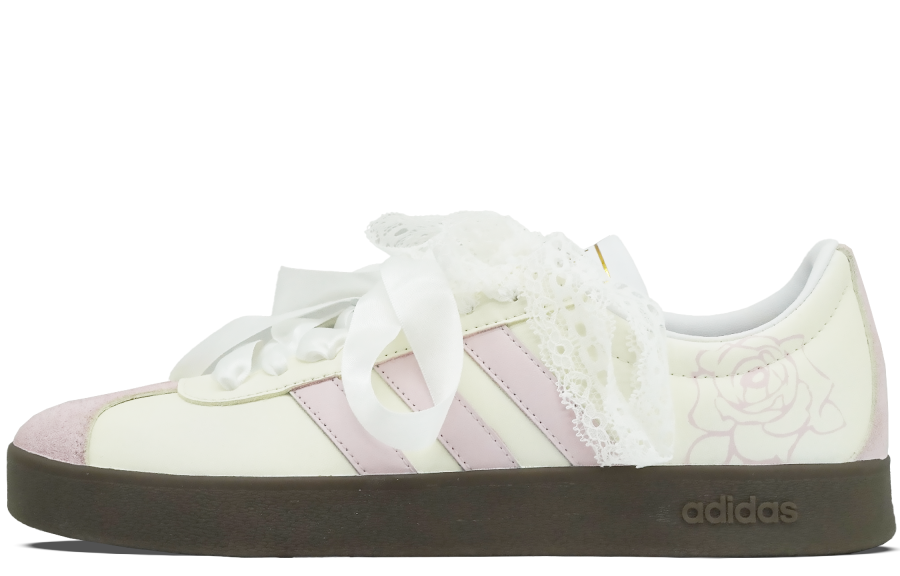 Adidas Adidas Neo VL COURT 2.0 Slip Resistant Slip Resistant Low top Skateboard Shoes Apricot Pink