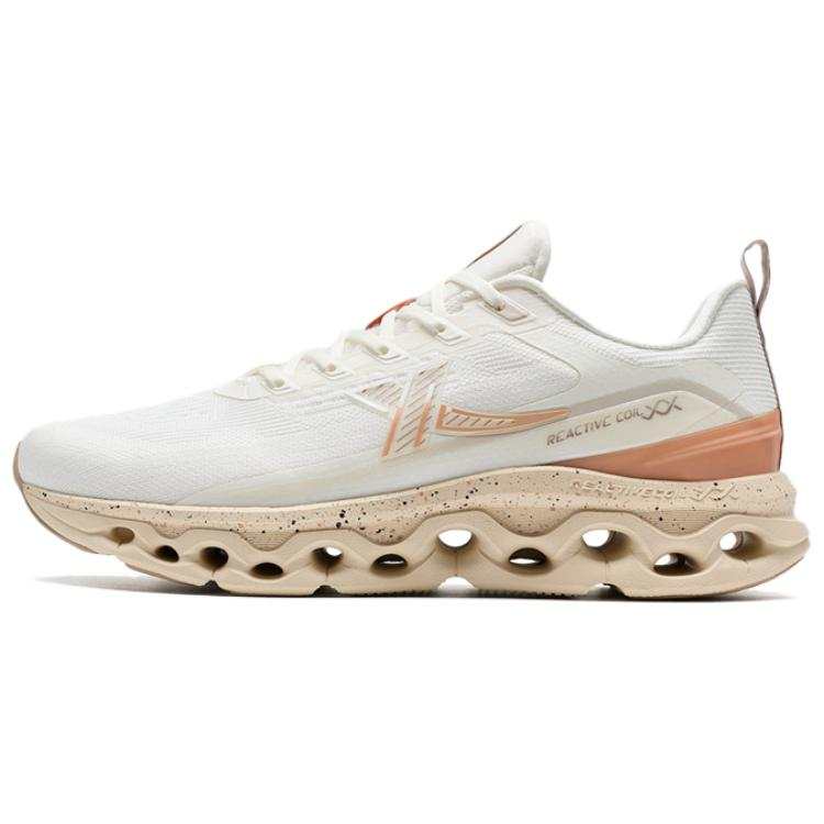 XTEP Abrasion Resistant Abrasion Resistant Low top Casual Running Shoes Women's White Pink