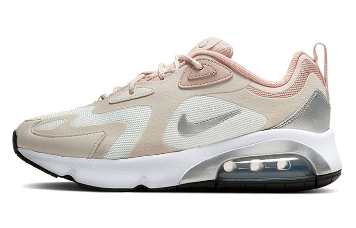 Nike Nike Air Max 200 Summit White Metallic Silver Women's