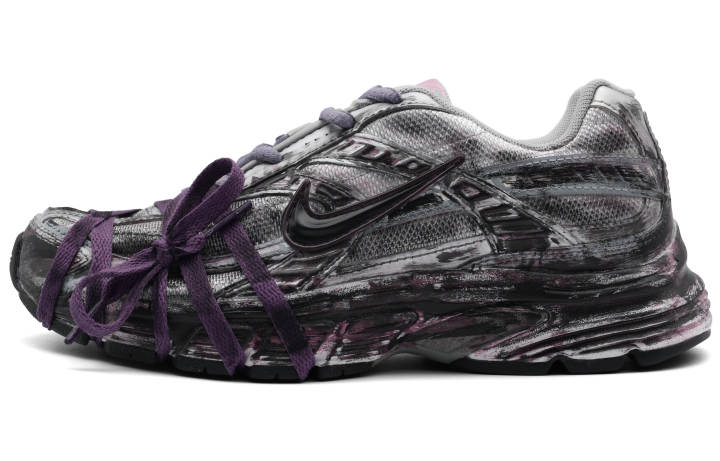 Nike Nike Initiator Cushioning Breathable Support Lightweight Low top Casual Running Shoes Women's Black Purple