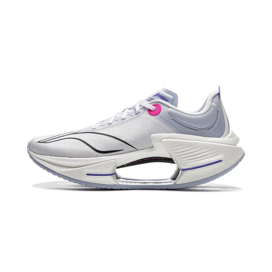 Li-Ning Li Ning Shadow 3 Essential Textile, TPU Low top Racing Running Shoes Men's White Purple