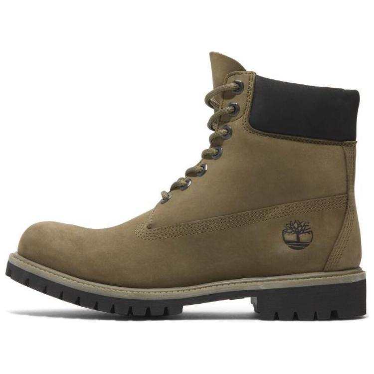 Timberland PREMIUM Waterproof And Wear resistant Comfortable Short Outdoor Boots Men's Olive Green