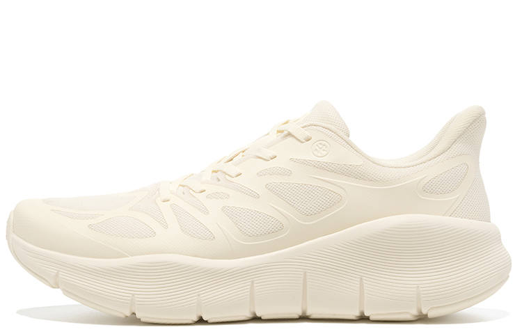 BMAI Expedition Pure Light Mixed EVA Physical Foam Low Top Running Shoes Women's Sea Sand White