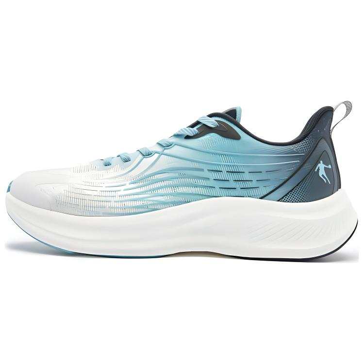 QIAODAN Abrasion Resistant Slip Resistant Low top Casual Running Shoes Men's White Blue