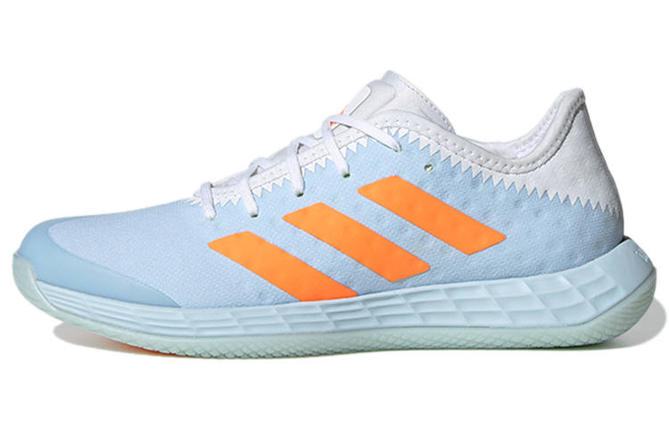 Adidas Adidas Adizero Fastcourt Lace Up Abrasion Resistant Coverage Cushioning Low top Running Shoes Women's Light Blue