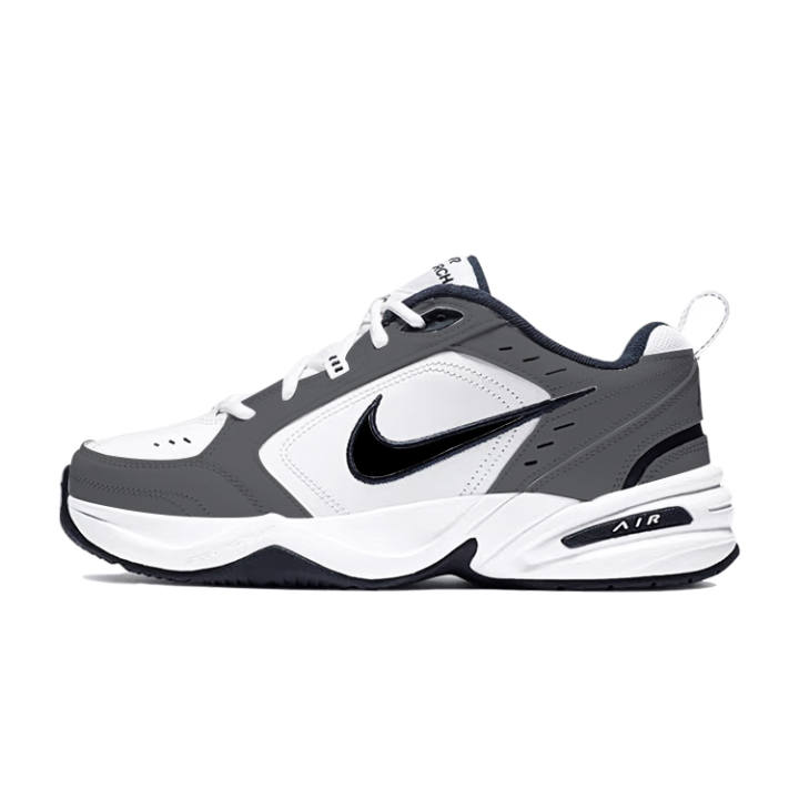 Nike Nike Air Monarch 4 Slip Resistant And Abrasion Resistant Coverage Low top Chunky Sneakers Unisex Black Gray