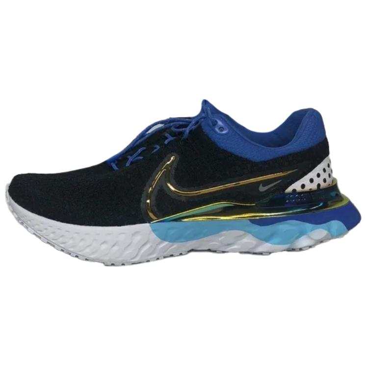 Nike Nike Slip Resistant Abrasion Resistant Low top Running Shoes Men's Black Blue