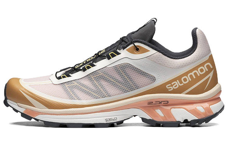 SALOMON XT 6 FT Fabric Abrasion Resistant Low top Running Shoes Unisex White Gold