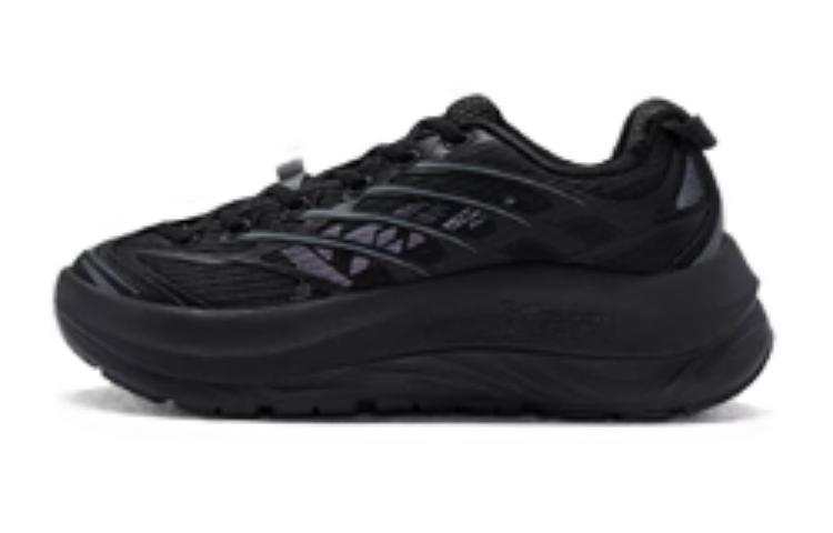 XTEP Cushioning Slip Resistant Abrasion Resistant Breathable Lightweight Low top Running Shoes Women's Black