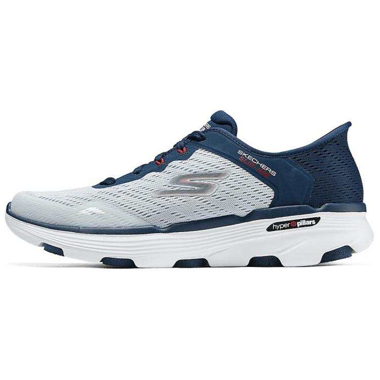 Skechers MEN'S GO Breathable Low top Running Shoes Men's Blue White