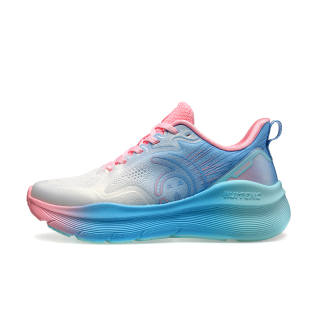 HUITENG Running Shoes Unisex Low Top Rainbow Pink/Dream Purple/Sky Blue/Sunrise Orange/Midnight Black
