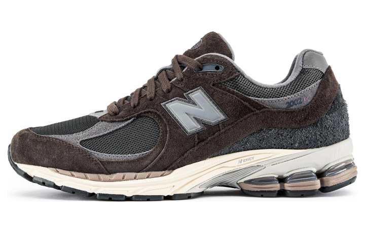 New Balance New Balance NB 2002R Textile, Leather Low top Casual Running Shoes Unisex Coffee Gray
