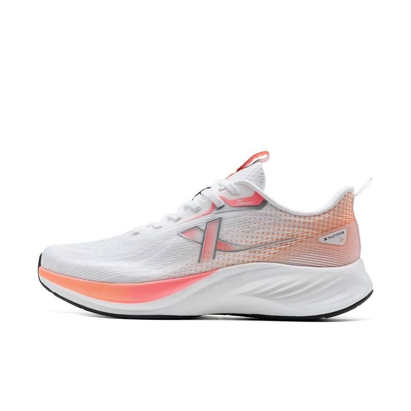 XTEP XTEP Breathable, Lightweight Coverage Low top Casual Training Sprint Running Shoes Men's White Orange