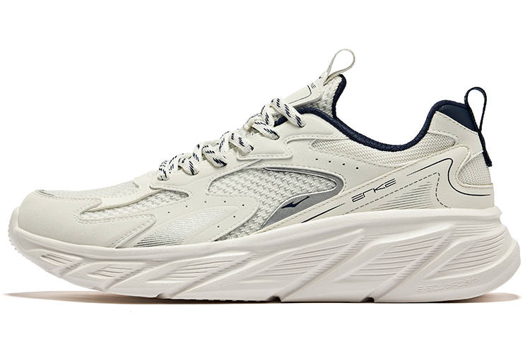 Erke Star Shift Comfortable And Breathable Cushioning, Wear Resistant Low top Running Shoes Men's Microcrystal White