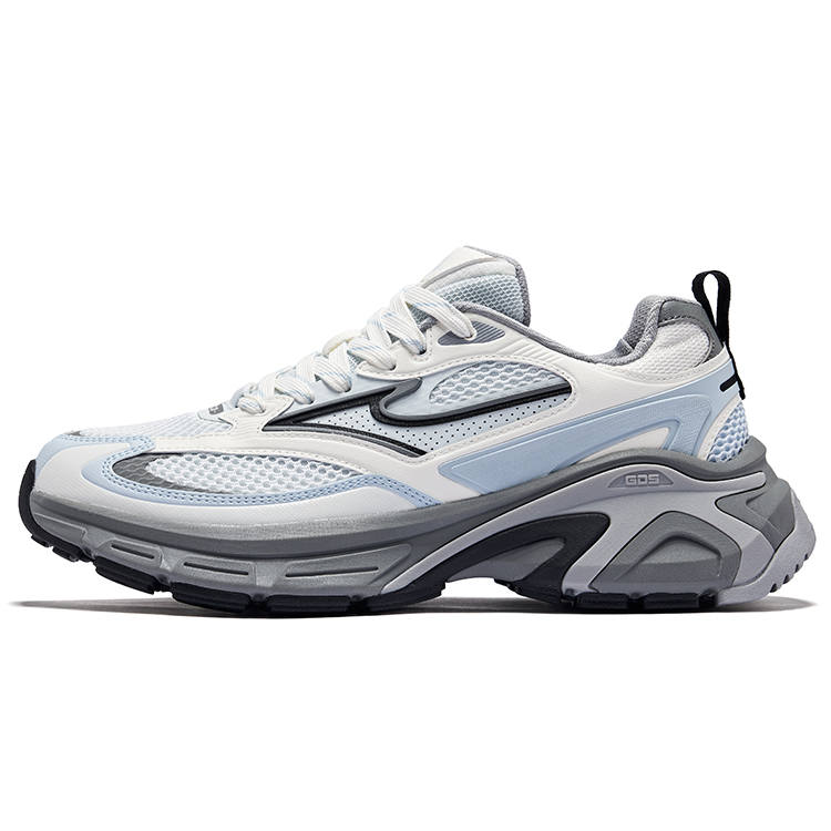 Erke Hongyu 2.0 Low top Chunky Sneakers Men's Mist Gray Microcrystal White