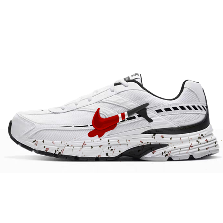 Nike Nike Initiator Cushioning Slip Resistant Abrasion Resistant Lightweight Low top Running Shoes Men's White