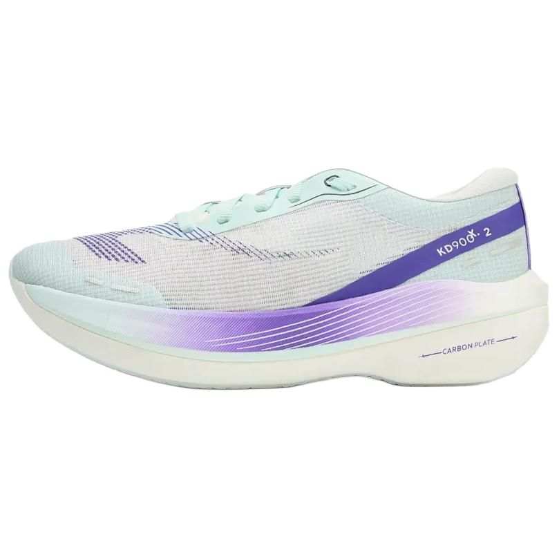 DECATHLON Slip Resistant Abrasion Resistant Low top Running Shoes Men's White Purple Cyan