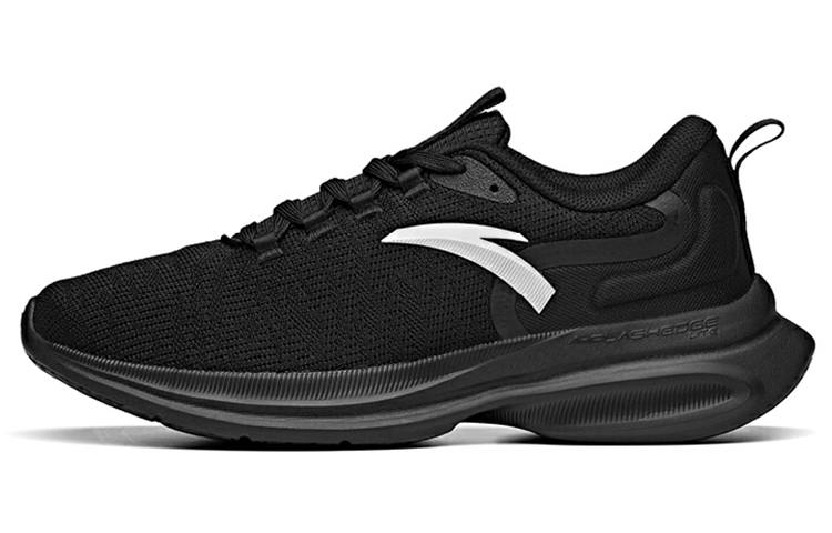 Anta Cushioning Slip Resistant Abrasion Resistant Breathable Low top Running Shoes Men's Black