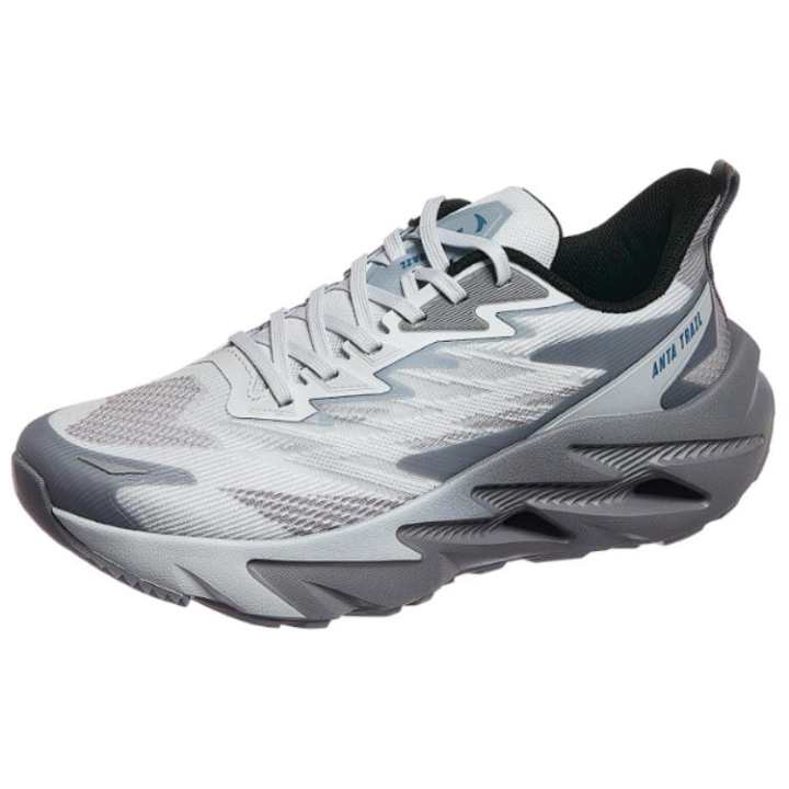 ANTA Anta Comfortable Cushioning, Wear Resistant Low top Running Shoes Men's Gray White