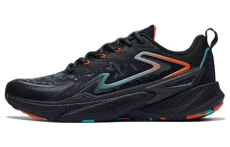 XTEP Cushioning Abrasion Resistant Lightweight Low top Running Shoes Men's Black Marmalade