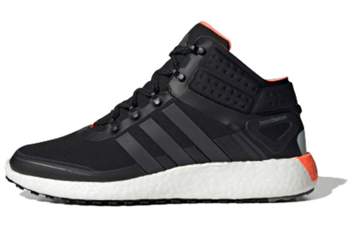 Adidas Adidas Rocket Boost Slip Resistant Lightweight Non slip Lightweight Mid top Running Shoes Unisex Black Orange