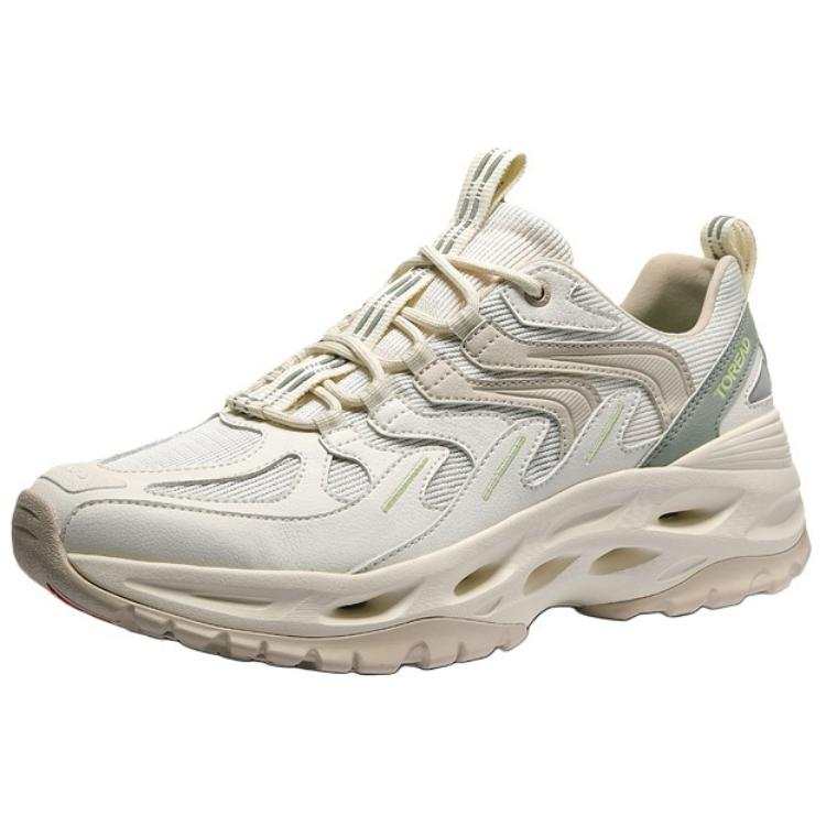 TOREAD Sports Cushioning Slip Resistant Abrasion Resistant Coverage Low top Outdoor Shoes Women's Ecru